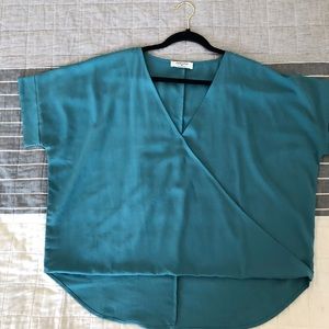 Teal women’s summer blouse